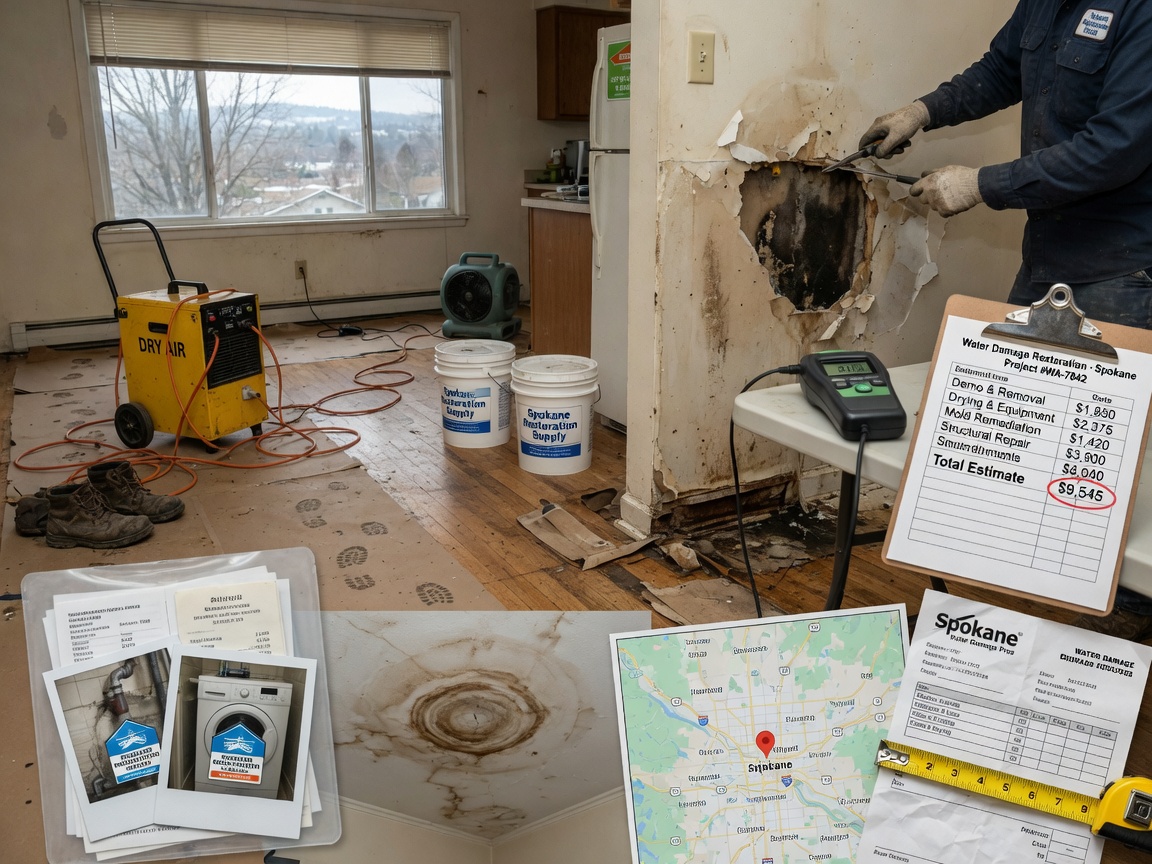 Typical Costs for Water Damage Restoration in Spokane Homes