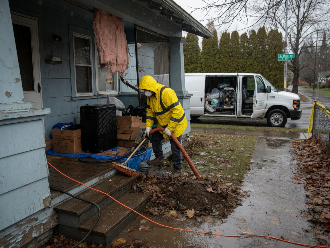 Rain Damage Cleanup in Spokane
